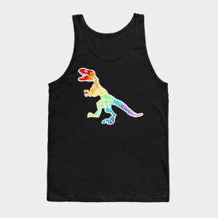 Rainbow dinosaur Tank Top